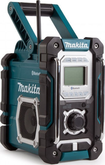 Makita DMR108 Επιτραπέζιο Ραδιόφωνο Ρεύματος / Μπαταρίας με Bluetooth και USB Μπλε