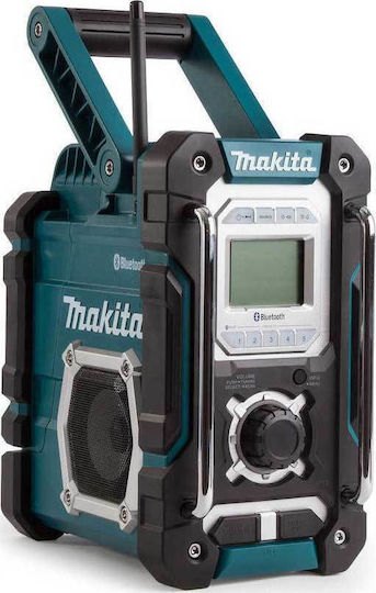 Makita DMR108 Επιτραπέζιο Ραδιόφωνο Ρεύματος / Μπαταρίας με Bluetooth και USB Μπλε