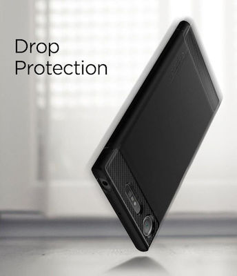 Spigen Rugged Armor Back Cover Σιλικόνης Μαύρο (Xperia XZ1)