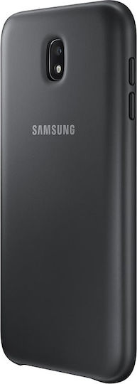 Samsung Dual Layer Cover Back Cover Σιλικόνης Μαύρο (Galaxy J7 2017)