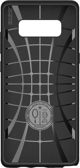 Spigen Rugged Armor Back Cover Σιλικόνης Μαύρο (Galaxy Note 8)