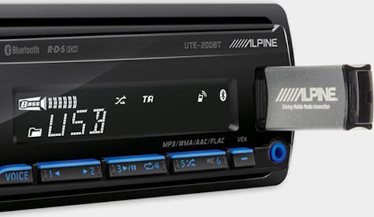 Alpine UTE-200BT Автомобилно Радио (1DIN) (Bluetooth/USB)