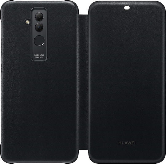 Huawei Книга Изкуствена кожа Черен (Huawei Mate 20 Lite)