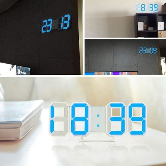 Factory Ceas De Masă Digital Led Cu Ceas Deșteptător Albastru CTK-LEDCKL-DS-6609