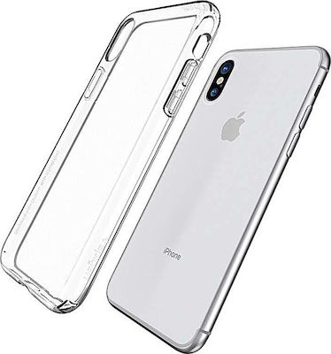 Spigen Liquid Crystal Coperta din spate Silicon Transparent (iPhone X / XS) 057CS22118