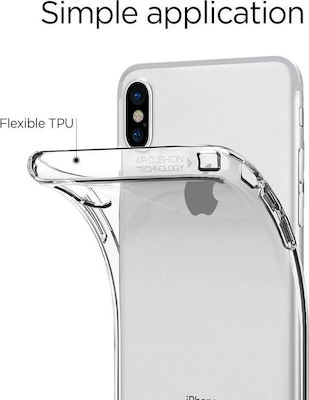Spigen Liquid Crystal Coperta din spate Silicon Transparent (iPhone X / XS) 057CS22118