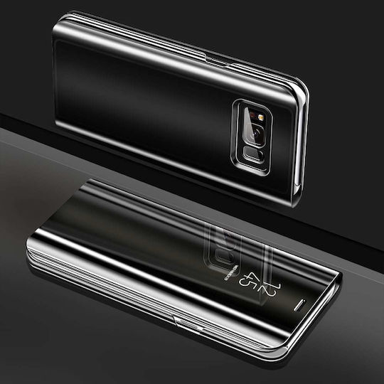 Hurtel Clear View Book Πλαστικό Μαύρο (Galaxy S7 Edge)