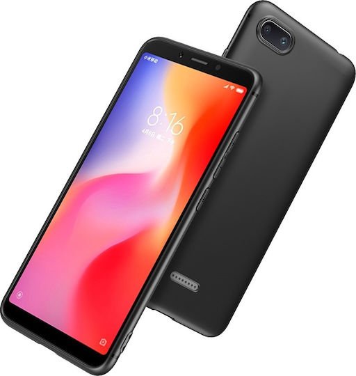 Forever Back Cover Σιλικόνης Μαύρο (Redmi 6a)