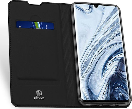 Dux Ducis Skin Pro Книга Изкуствена кожа Черен (Xiaomi Mi Note 10 / Mi Note 10 Pro)