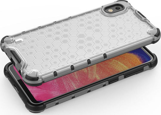 Hurtel Honeycomb Back Cover Silicone Transparent (Galaxy A10)