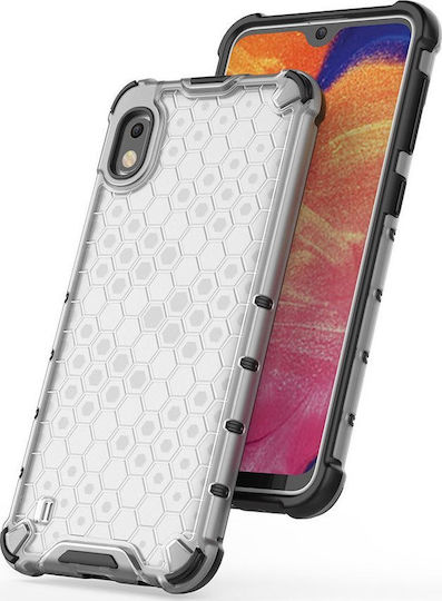 Hurtel Honeycomb Back Cover Silicone Transparent (Galaxy A10)
