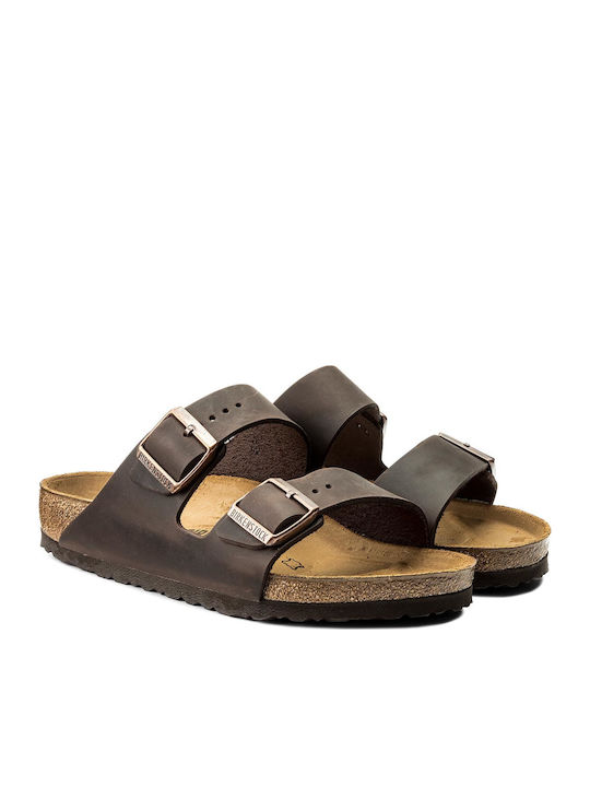 Arizona Oiled Leather Leder Herrensandalen Habana Regelmäßig Passform