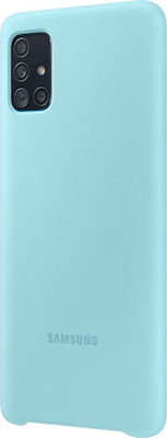 Samsung Silicone Cover Umschlag Rückseite Silikon Blau (Galaxy A51) EF-PA515TLEGWW EF-PA515TLEGEU