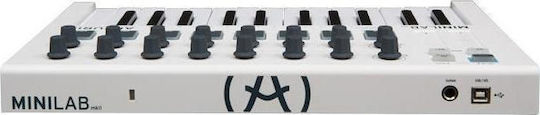 Arturia Midi Keyboard MiniLab MK II με 25 Πλήκτρα σε Λευκό Χρώμα