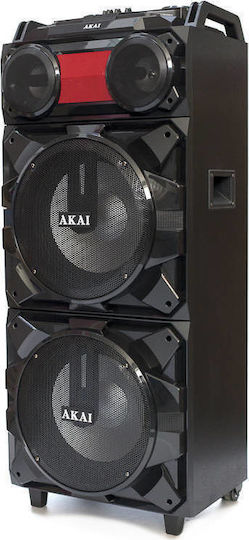 Akai Proffesional Karaoke Speaker with Wireless Microphone and Lighting Effects ABTS-T1203 Black