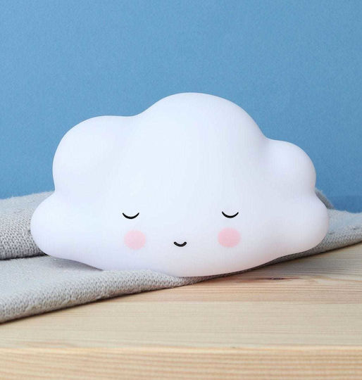 A Little Lovely Company Led Kids Decorative Lamp Cloud with Color Changes White