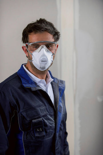 Wurth Mask Half Face with Activated Carbon Filters White