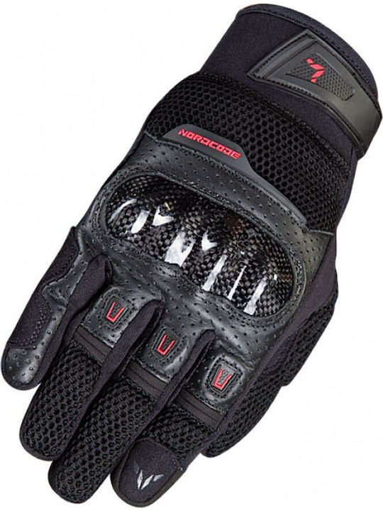 Nordcode Air Tech Summer Motorcycle Gloves Black/Red