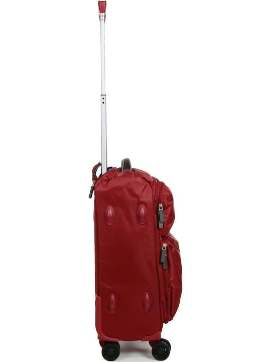 Airtex Paris Βαλίτσα Ταξιδίου Καμπίνας Υφασμάτινη Μπορντό με 4 Ρόδες Ύψους 55εκ.