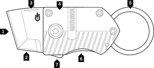 Gerber Keynote Taschenmesser Schwarz