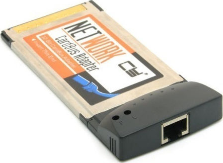 Κάρτα CardBus/PCMCIA σε Ethernet Cardbus to LAN RJ45 10 / 100 Mbps Ethernet Network Card