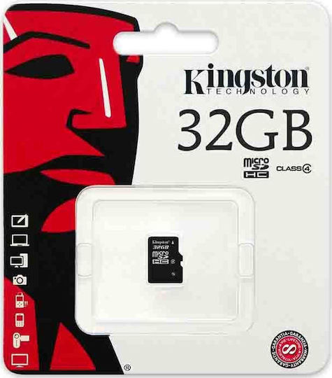 Kingston Canvas Select microSDHC 32GB U1 V10 A1 UHS-I 80MB/s με αντάπτορα