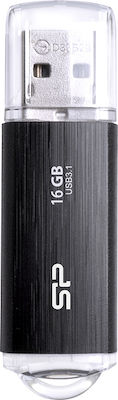 Silicon Power Blaze B02 16GB USB 3.1 Stick Μαύρο