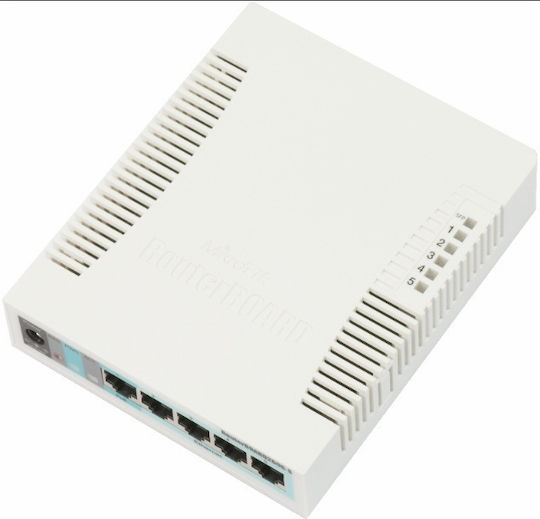 MikroTik RB260GS Unverwaltet L2 PoE Switch mit 5 Ports Gigabit (1Gbps) Ethernet