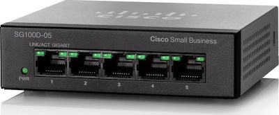 Cisco SG110D-05 Unmanaged L2 Switch με 5 Θύρες Gigabit (1Gbps) Ethernet