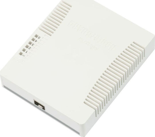 MikroTik RB260GS Неуправляем L2 PoE Switch с 5 Портове Гигабитови (1Gbps) Ethernet