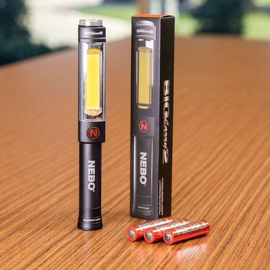 Nebo Battery Workshop Light LED Dual Function with Brightness up to 500lm Big Larry 2 6737 Black
