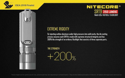 NiteCore Φακός LED UV IPX8 με Μέγιστη Φωτεινότητα 2150lm SRT9