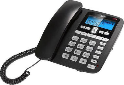 AEG C110 Ενσύρματο Τηλέφωνο Γραφείου Μαύρο