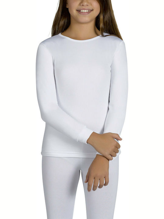 Ysabel Mora Παιδική Ισοθερμική Μπλούζα Λευκή