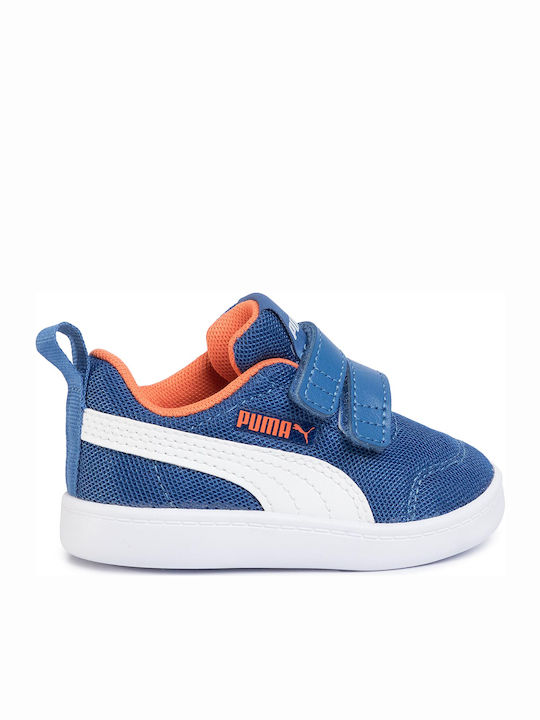 Puma Kids Sneakers Courtflex Mesh with Scratch Blue