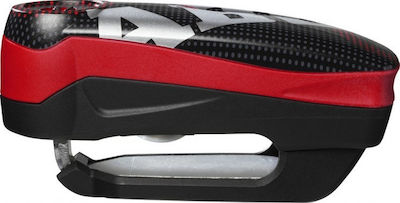 Abus Detecto 7000 RS1 Pixel Κλειδαριά Δισκόφρενου Μοτοσυκλέτας με Συναγερμό & Πείρο 5mm Κόκκινο Χρώμα