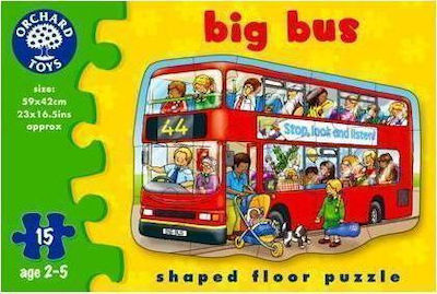 Kinderpuzzle Big Bus für 2++ Jahre 15pcs Orchard