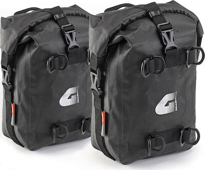 Givi Engine-Guard Bags Motorcycle Hard Side Case Set 5lt in Black Colour