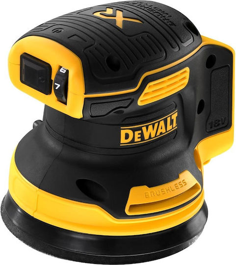 DEWALT -XJ Έκκεντρο Τριβείο 125mm Μπαταρίας 18V Solo με Ρύθμιση Ταχύτητας και με Σύστημα Αναρρόφησης