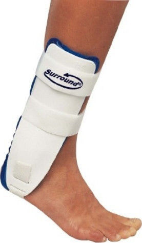 DJO Global Surround Gel Ankle Doppelventil-Schiene mit Luftkammern und Gel-Polstern Einstellbar Schiene Knöchel Linke Seite in Weiß Farbe