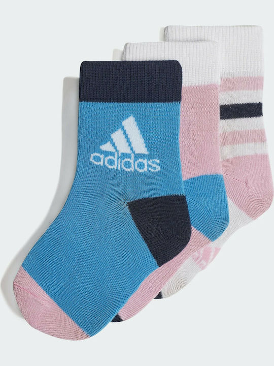 Adidas Girls 3 Pack Knee-High Sport Socks Multicolour