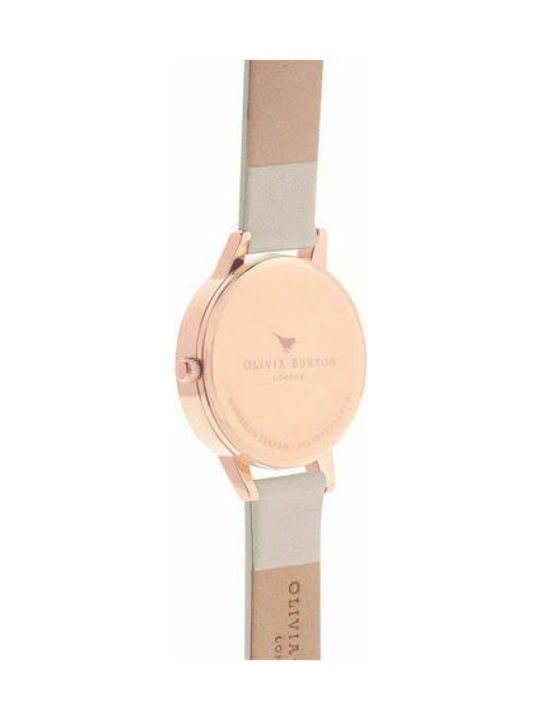 Olivia Burton Wonderland Watch with Beige Leather Strap