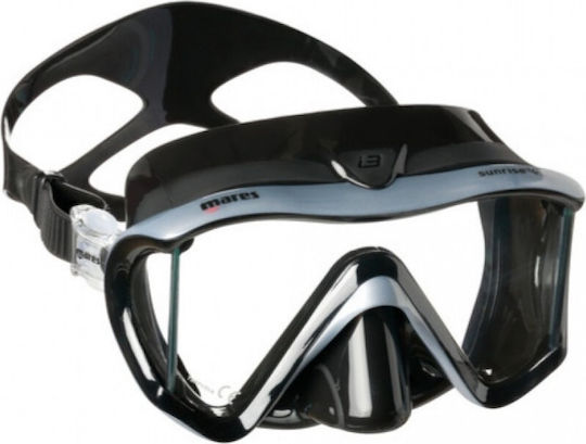 Mares Mască De Scufundare Din Silicon i3 Neagră