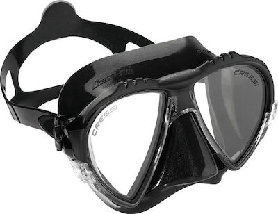 CressiSub Silicone Diving Mask Matrix Μαύρη Black DS302050