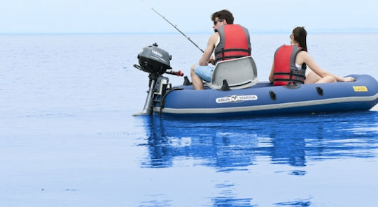 Aqua Marina Classic Aufblasbares Boot 2 Personen Türkis mit Rudern & Pumpe 265x134cm