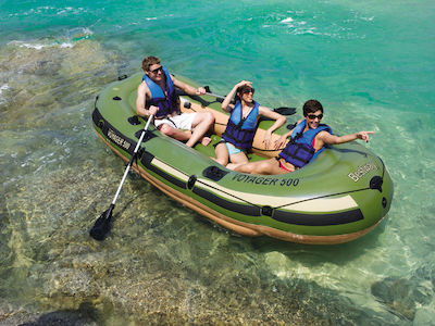 Bestway Voyager 500 Inflatable Boat for 3 Adults with Paddles 348x142cm 15604