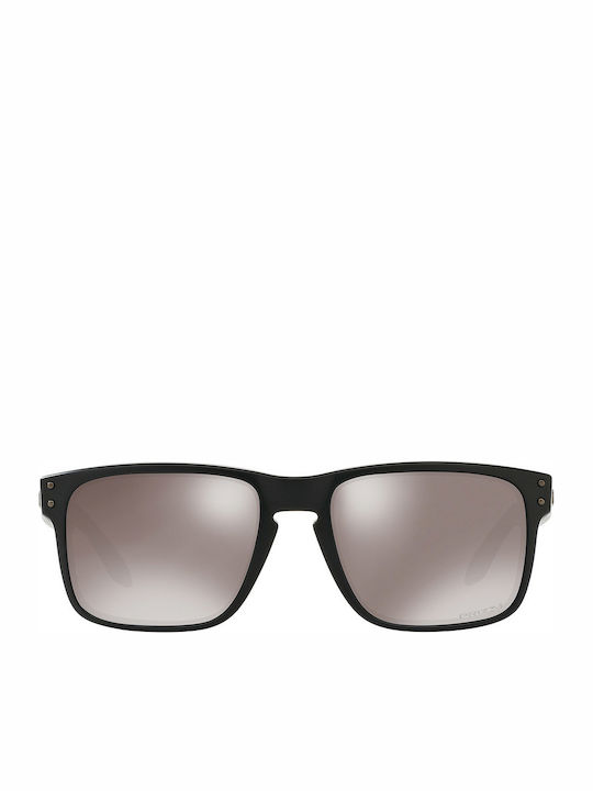 Oakley Holbrook Men's Sunglasses with Black Plastic Frame and Black Polarized Mirror Lens OO9102-D6