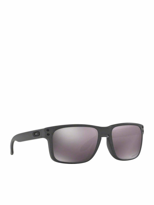 Oakley Holbrook Men's Sunglasses with Gray Plastic Frame and Silver Polarized Mirror Lens OO9102-B5