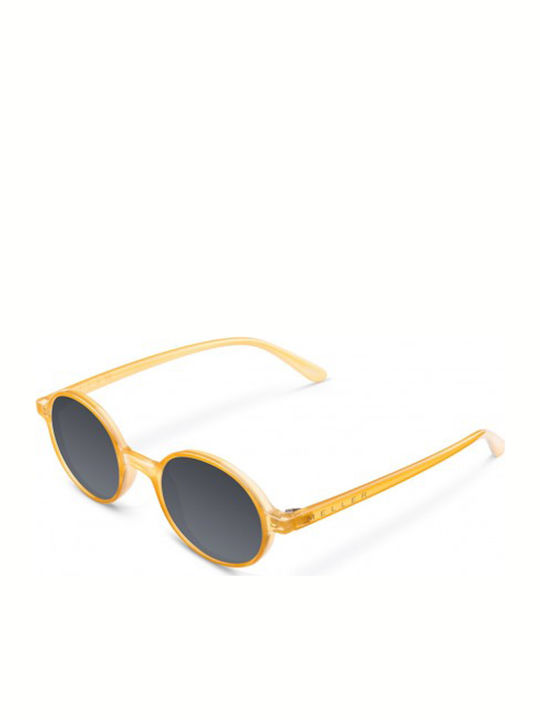 Meller Kribi Unisex Sonnenbrille mit Gelb Kunststoff Gestell und Schwarz Linse KR-AMBCAR