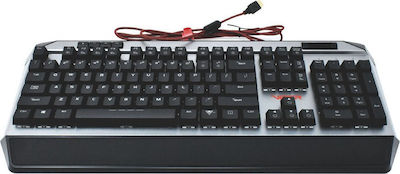Viper V765 Gaming Tastatură mecanică cu Kailh Box roșu switch-uri și iluminare RGB (Engleză UK) Argint